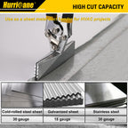 HURRICANE Sheet Metal Hand Seamer, 6 Inch Straight Jaw Sheet Bender Tools for Flattening Metal, Bending Pliers with Double Dipped Cushion Handle, Grip Strength and Versatility