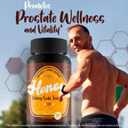 Honey Baking Soda Trick for Men - Our Best Natural Prostate Supplements for Men - Natural Prostatitis Treatment - Ultra Alpha Honey Prostate, Blood Flow, & Boost Trt Stamina Support