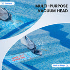 Enhulk Rechargeable Handheld Cordless Pool Vacuum for Above Ground Pool and Inground Pool(2025 Upgraded),60-Minute Runtime,Powerful Suction up to 18.5 gallons/min, Efficient Leaf and Debris Removal