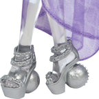 Monster High Spectra Vondergeist Doll with Pet Ferret Rhuen and Accessories Like Backpack, Tablet, Snacks and More