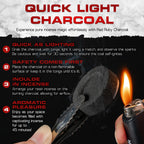 Sunlight Charcoal Instant Light Coals – Incense Coal Disks – Coal Tablets – Charcoal Disks – 200 Coals – 33 mm Quick Light Briquettes – Slow Burn/Low Smoke