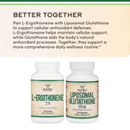 Ergothioneine Supplement (EGT) 30mg of Pure, Plant-Based L-Ergothioneine Per Capsule, 120 Count Non-GMO, Gluten Free, Vegan Safe by Double Wood