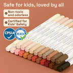 ARTISTRO 24 Skin Tones Dual-Tip Acrylic Paint Marker Pens for Drawing