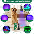 ESCO LITE UV Flashlight Black Light, 51 LED 395 nM Ultraviolet Blacklight Detector for Dog Urine, Pet Stains and Bed Bug