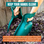 MEKKAPRO Hand Rake Leaf Claws V2.0, Large Garden Grabbers, 1 Pair(2pcs)