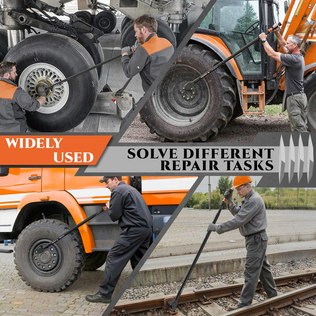SUZUME 3/4 Inch Torque Wrench (100-800 Ft.Lb/ 135.6-1084.8 N.m) ±3% Accuracy Dual Scales 10K+ Fatigue Tests Ratchet Head Stays Intact for Heavy Equipment,Truck, Construction Machinery,Tractors