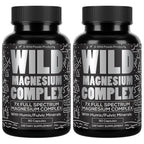 Wild Magnesium Complex for Women & Men – 7 Magnesium Forms in One: Glycinate, Citrate, Malate & More – High-Absorption Magnesio Complex with Fulvic Mineral Blend – 90 Capsules, 450 mg (Pack of 2)