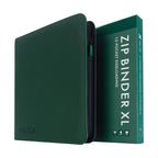 Vault X 12 XL Pocket Trading Card Zip Binder - 624 cards, Premium Exo-Tec Album Material, 26 Side-Loading Pages, Folder for Collectible Card Games, Sports, TCG (Green)
