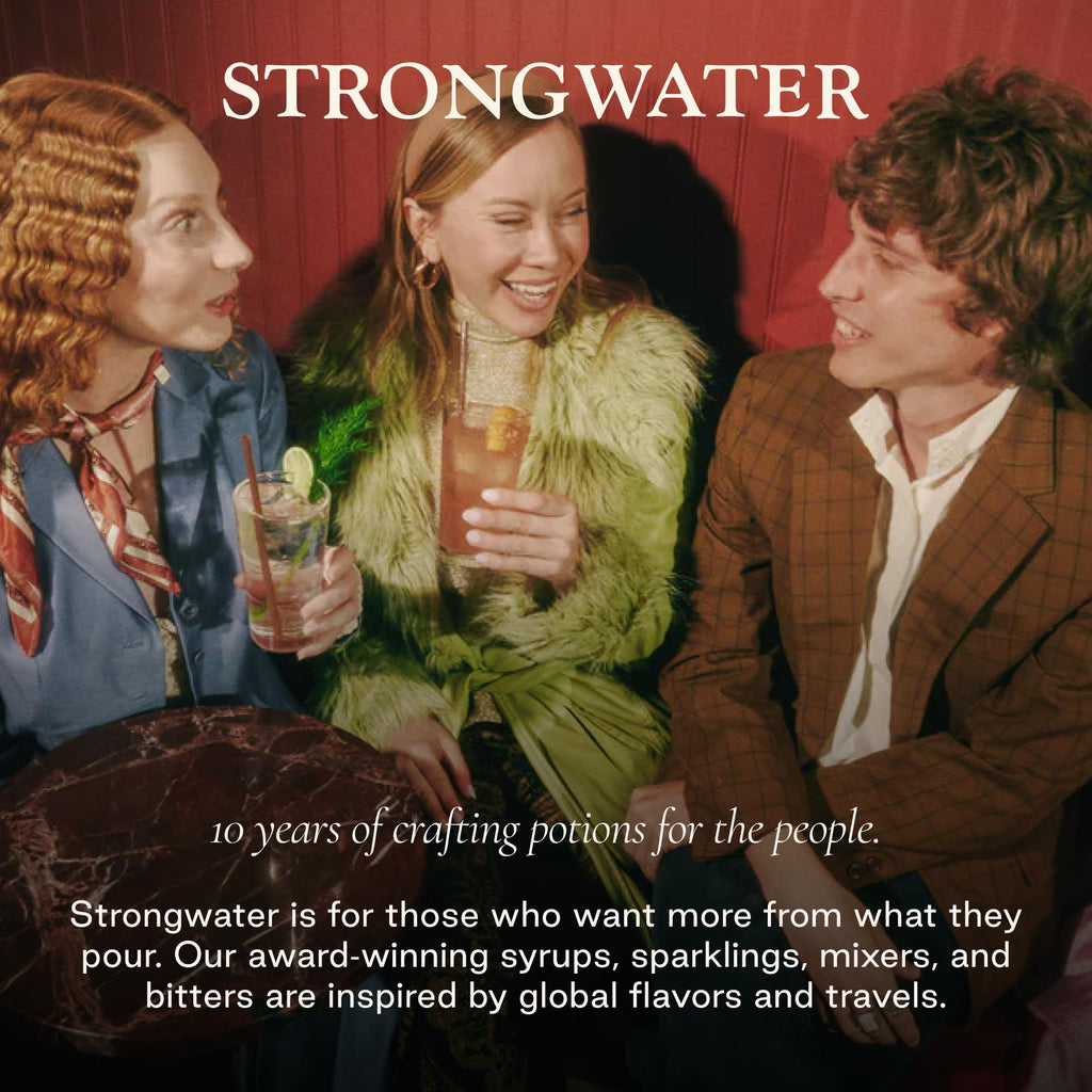 Strongwater Water Rich Demerara Syrup - Makes 16 Cocktails - Demerara Cocktail Syrup Handmade in USA with Filtered Rocky Mountain Water, Sugar, Simply Mix with