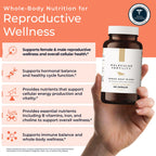 Molecular Fertility Beef Organ Complex - Pasture-Raised, Grass Fed Beef Liver, Brain, Heart, Spleen, Pancreas Blend, Healthy Hormone Balance and Fertility Supplement for Women and Men, 180 Capsules