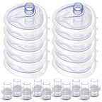 Primacare RS-6847 CPR Rescue Masks, Pack of 10 – FDA Approved CPR Masks with One-Way Valves for Emergency Response, First Aid Kits, CPR Training & Rescue Breathing – Universal Adult Size