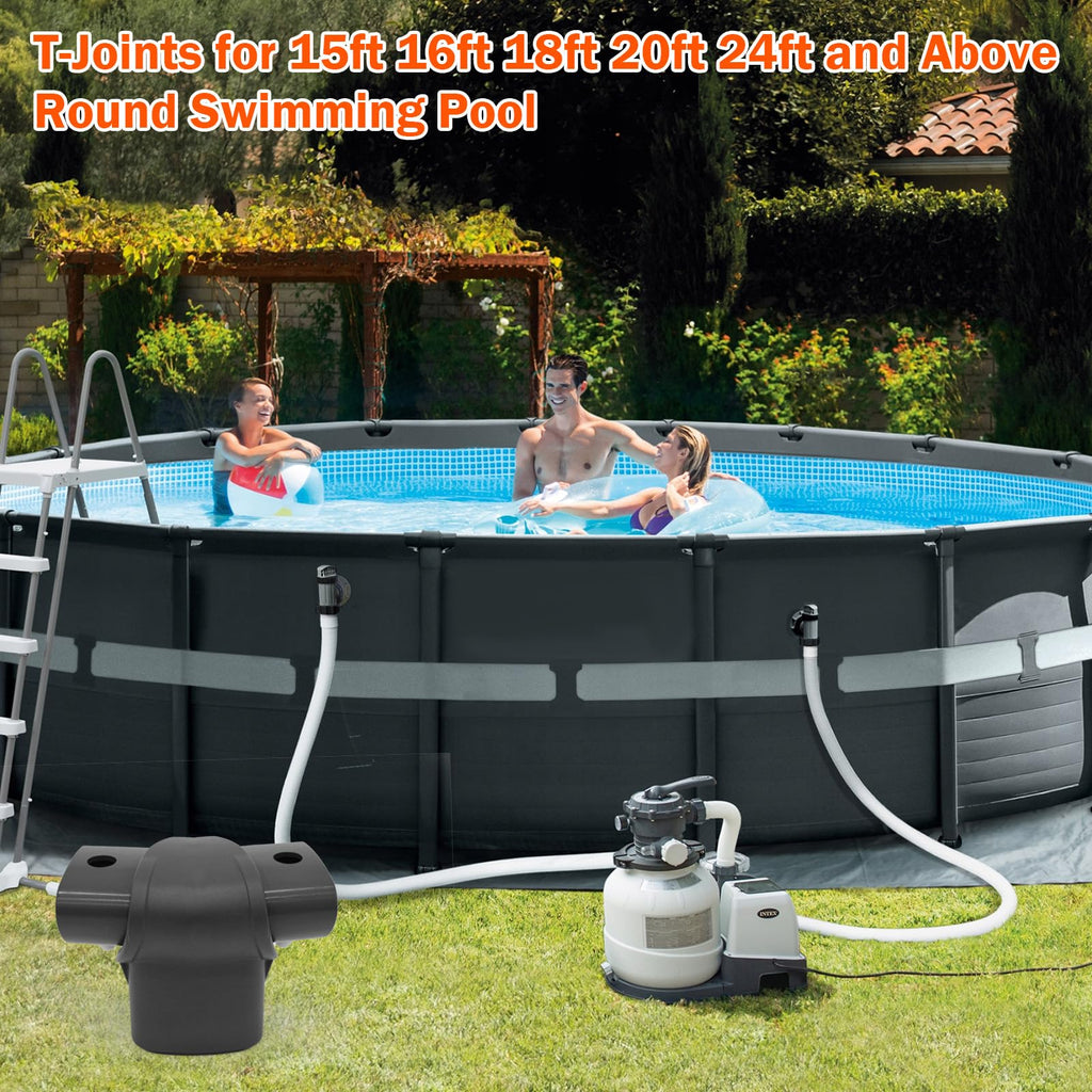 Lomens 12427 T-Joint Fits for Intex 15ft 16ft 18ft 20ft 24ft Above Round Ultra Frame Pool 12427A Leg & Beam T-Joint Replacement Part