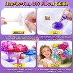 DIY Flower Craft Kits Magic Dyeing Florist Bouquet Maker Art Supplies Arts