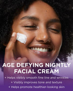 Andalou Naturals Age Defying Resveratrol Q10 Night Repair Cream - Anti-Wrinkle Moisturizer to Hydrate & Smooth - CoQ10 & Resveratrol for Dry Skin - 1.7 oz
