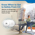 Kidde Carbon Monoxide Detector, AA Battery-Powered, COB