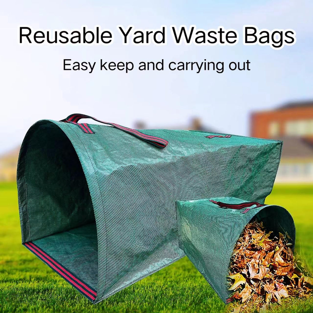 2-Pack Heavy-Duty Reusable Dustpan-Type Yard Waste Bags