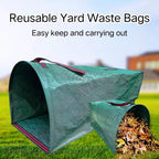 2-Pack Heavy-Duty Reusable Dustpan-Type Yard Waste Bags
