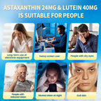 VivoNu 14-in-1 Astaxanthin 24mg & Lutein 40mg with Zeaxanthin Supplements, 24 Month Supply, 720 Softgels, 4 Bag