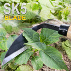 Hanpex - Japanese Weeding Sickle, Wide Blade Gardening Tools - Premium Quality Hand Hoes/Weeding Sickle Have Very Sharp Edge for Quick Work (Long Handle)