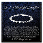 Onepurposegifts To My Daughter Gifts, Daughter Bracelet, Gifts For Daughter From Dad and Mom, Birthday Gifts, Christmas