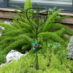 30.5" Gazing Ball Stand, Outdoor Gazing Globe Stand with Trident Base