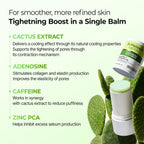 Dr.Melaxin Cactox Pore Relief Multi Balm Stick – Cooling & De-Puffing, Pore Tightening, Reduces Puffy Skin & Enlarged Pores, Instant Cooling Skin care Balm