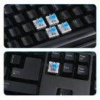 Keyboard Switches, 50 Pcs 3 PIN Blue Keyboard Clicker Replacement Dustproof Mechanical Keyboards Switches for Most Gaming Keyboards