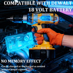 BATWAYPRO Upgraded 18V Replacement Battery for Dewalt 18V XRP Type Tools, 5.0Ah Ni-MH Battery 2-Pack Compatible with DC9096, DC9071, DE9096 DE9098,DW9071, DW9095, DW9096 Power Tools & Chargers