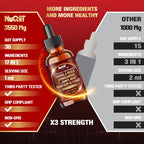NUQIIT 17in1 Rhodiola Rosea Liquid Drops Tincture w/Ashwagandha Magnesium, L-Theanine. Ultra Rhodiola Cortisol Supplement, Rhodiola Root for Mood, Energy - 1 FL Oz - 60 Day Supply