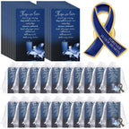Unittype 60 Set Funeral Ribbon Pins Awareness Lapel Pin,Navy