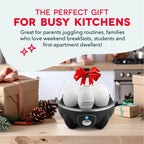 Dash Rapid Egg Cooker, 7 Eggs, Hard Boiled, Poached & Omelettes, Cream