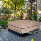 ULTCOVER Waterproof 600D Polyester Square Hot Tub Cover Outdoor SPA Covers 90 x 90 inch