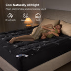 BEDLORE King Mattress Topper, Thick Soft Pillow Top Bed Topper