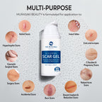 100% Silicone Scar Gel Scars Cream - Advanced Scar Gel for Surgical Scars, C-Section, Stretch Marks, Acne, Injury, Burns, Keloids, Old and New Scars 1.06oz(30g) (Maximum Strength 100% Silicone)