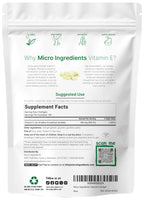 Micro Ingredients Vitamin E 400IU, 300 Softgels | Pure Vitamin E Oil Pills | Antioxidant Supplements for Skin, Face, Heart, & Immune Health | Non-GMO, Gluten Free