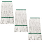 Eccliy 24 Pack Heavy Loop End Cotton String Mop Head Heavy Duty Mop Head Commercial Refills Replacement Bulk for Home Industrial Commercial Floor Cleaning