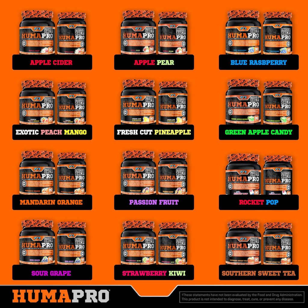 ALR Industries Humapro | Amino Acids Protein Matrix for Humans | 99% Utilization for Lean Muscle | Vegan, Gluten Free | 334g / 45 Servings (Southern Sweet Tea)
