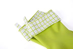 Full Circle Splash Patrol - Natural Latex Cleaning Dish Gloves, Stay-Dry Cotton Cuffs, Durable with Protective Lining, Medium/Large, (1 Pair) Green