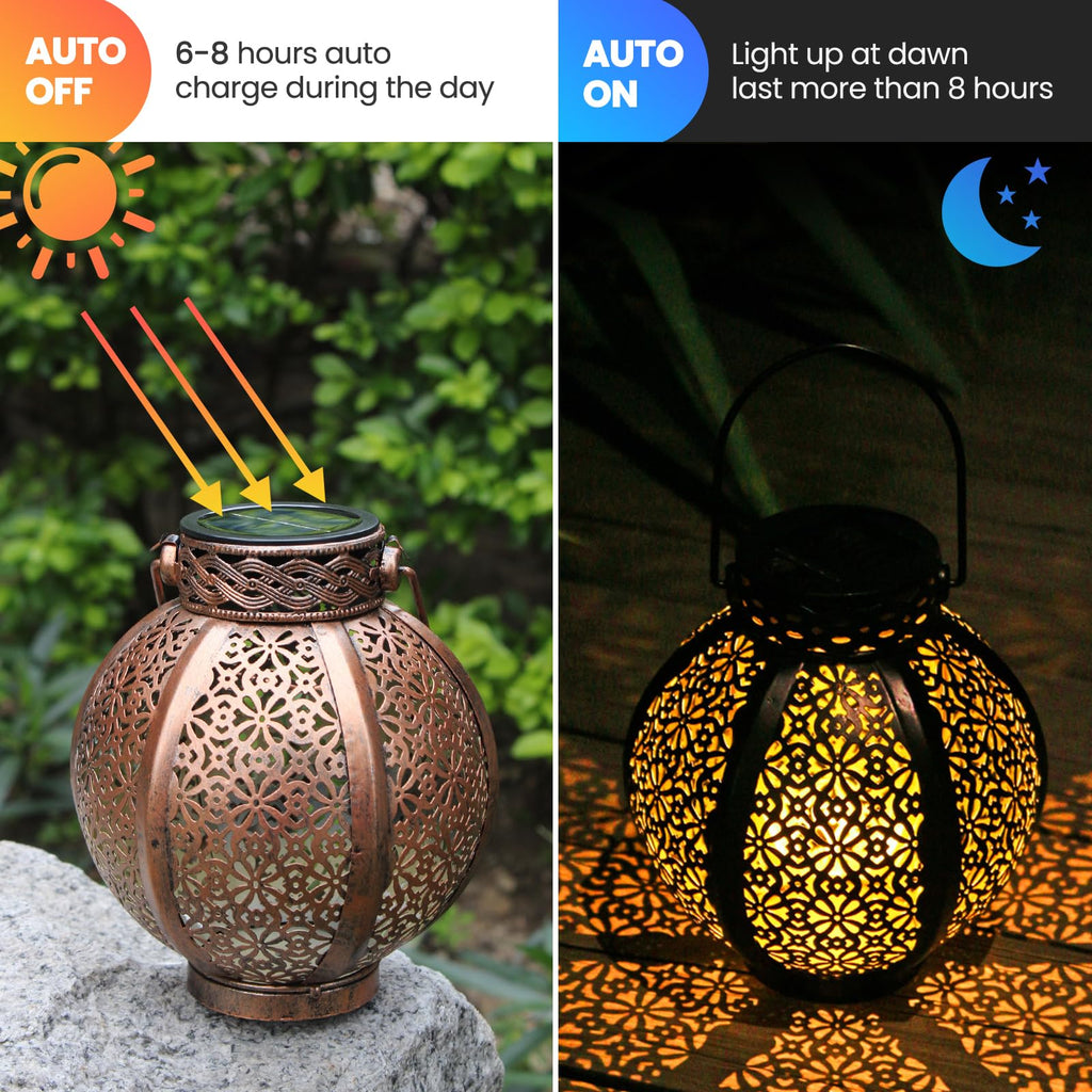 4 Pack Solar Light Replacement Top, 2.76 Inch Waterproof Solar Lantern Light Parts for Outdoor Garden, Pathway, Yard Lights & Decor (Fits Lanterns with 2.36 to 2.76 Inch Openings)