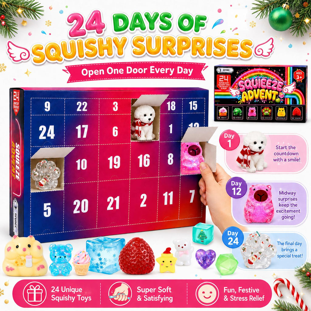 Advent Calendar 2026 Christmas 24 Days Countdown Calendar Squishy Toys