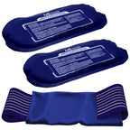 Reusable Hot and Cold Ice Packs for Injuries (3-Piece Set), Joint Pain, Muscle Soreness and Body Inflammation - Reusable Gel Wraps - Adjustable & Flexible for Knees, Back, Shoulders, Arms and Legs