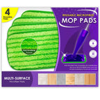 Heavy Duty Microfiber Mop Refill Pads - Extra Thick, Premium Quality Mop Pad Replacements Refills for Wet and Dry Mopping Up Dirt, Dust, Dog Hair and Cat Hair