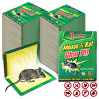 48 Pack Mouse Glue Traps Large Size Mouse Traps Sticky Pad with Enhanced Stickiness Pest Rat Sticky Traps Board for Rodent Cockroach and Other Insects House Indoor Outdoor