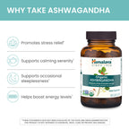 Himalaya Organic Ashwagandha Root, 60 Day Supply - Herbal Adrenal Support Supplements for Stress Relief and Energy Support - USDA Organic, Non-GMO, Vegan, Gluten Free, No Additives, 670 mg, 60 Caplets