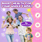 Magnesium Glycinate Gummies for Adults & Kids 4+, 2 Pack Sugar Free Magnesium Bisglycinate Supplement 400/200mg with L Theanine, Chamomile, Lemon Balm for Evening Support & Bedtime Routine 120 Gummies