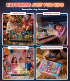 LED Drawing Board for Girls, Arts Gifts Kit and Crafts Toys for 3+ Year Old