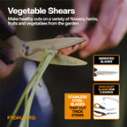 Fiskars 6-Piece Vegetable Gardening Essentials Tool Set w/Garden Shears