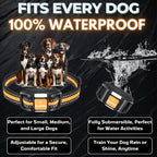 Dog Shock Collar with Remote, Unmatched 4-Mile Range, Night-Light Mode, Training Guide Included, 124 Training Levels & 4 Modes, Beep Vibration Shock, Waterproof Rechargeable, Fits All Dogs (1 Collar)