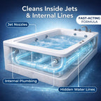 GRIME LABS Jetted Tub Cleaner Tablets – Bathtub Jet & Pipe Cleaner for Whirlpool Baths, Spas & Hot Tubs, Deep Cleans Tub Jets, Septic Safe, 12 Tablets