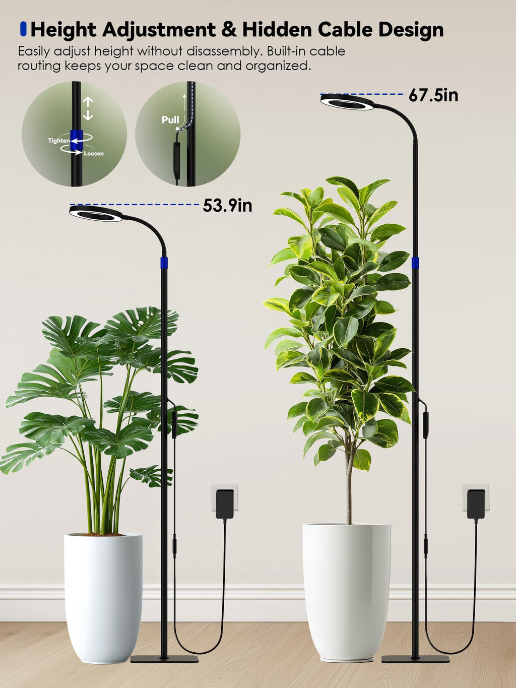 GLOWRIUM Smart Grow Light for Indoor Plants, Full Spectrum LED Plant Light